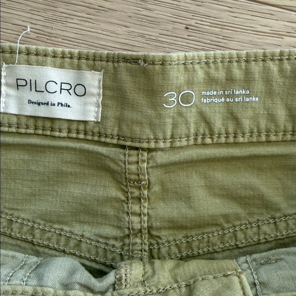 Pilcro Kenna High Rise Heritage Barrel Leg Pants Womens 30 Green - Picture 4 of 6